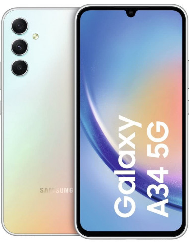 SAMSUNG A34 (6+128GB) 5G PLATA EU