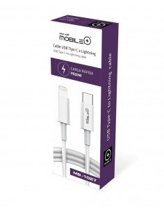 CABLE USB-TIPO C A LIGHTNING DE CARGA RAPIDA PD20W... 2