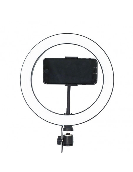 ANILLO LUZ LED 33CM (13") CON SOPORTE PARA MÓVIL 16W MB-RL33