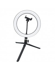 ANILLO LUZ LED 26CM SOPORTE PARA MÓVIL Y TRÍPODE HECHA DE...