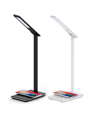 LÁMPARA DE ESCRITORIO CON LUZ LED, CARGADOR INALÁMBRICO QI MOBILE+ MB-LL105