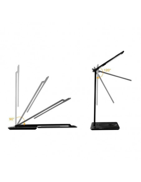 LÁMPARA DE ESCRITORIO CON LUZ LED, CARGADOR INALÁMBRICO QI MOBILE+ MB-LL105
