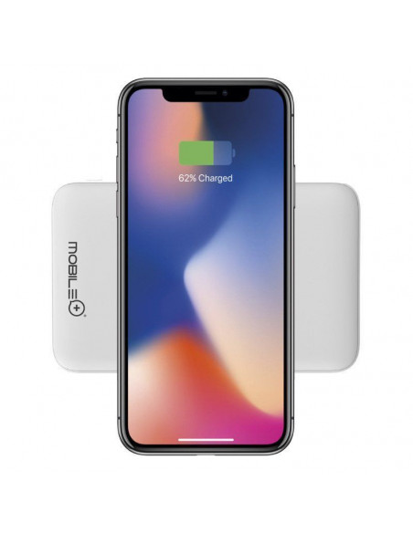 POWER BANK CON CARGA INALÁMBRICA, CON DOBLE SALIDA USB,BATERÍA DE 20000MAH MOBILE+ MB-PB103