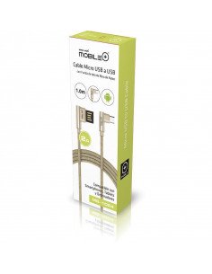 CABLE DE DATOS Y CARGA MICRO USB A USB, 1 METRO, 2A.... 2