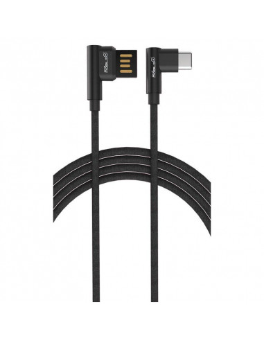 CABLE DE DATOS Y CARGA TIPO C A USB, FUNDA HECHA DE FIBRA DE NYLON MB-1022