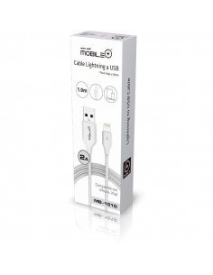 CABLE DE DATOS Y CARGA LIGHTNING/USB, 2A DE AMPERAJE,... 2