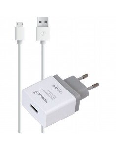 CARGADOR DE PARED Y CABLE MICRO USB A USB COMPATIBLE CON...