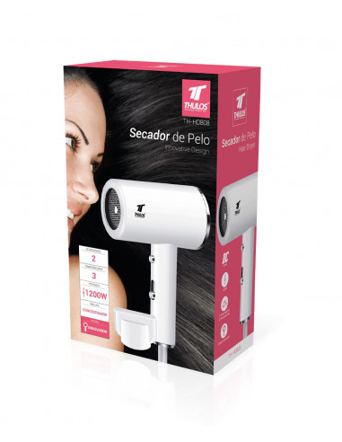 SECADOR DE PELO 1200W, DISEÑO MODERNO...