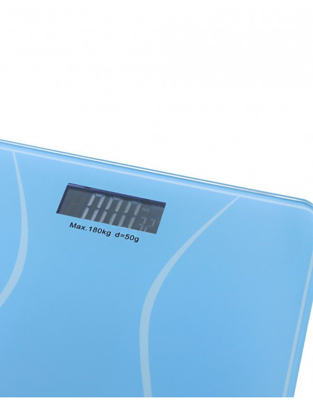 BÁSCULA DE BAÑO DIGITAL PLATAFORMA VIDRIO TEMPLADO, LCD THULOS TH-BD119