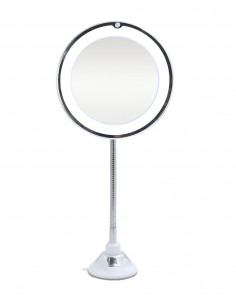 ESPEJO CON LUCES LED, ROTACIÓN, AUMENTO 10X, THULOS TH-BY07 2
