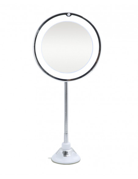 ESPEJO CON LUCES LED, ROTACIÓN, AUMENTO 10X, THULOS TH-BY07