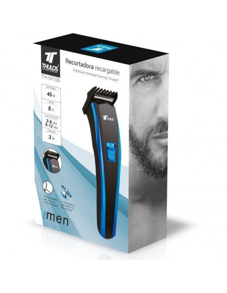 RECORTADORA DE PELO RECARGABLE CON HOTA DE ACERO INOXIDABLE TH-CP106.