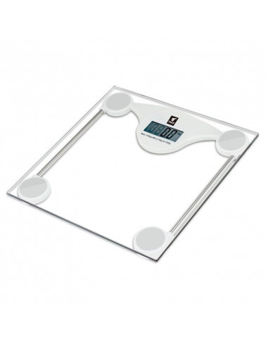 BÁSCULA DE BAÑO DIGITAL LCD, MÁX CAPACIDAD 150KG CON INDICADOR DE SOBRECARGA. TH-BD3038