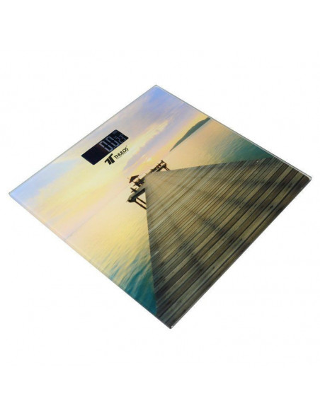 BÁSCULA DE BAÑO DIGITAL, CAPACIDAD MAX 180KG EQUIPADO CON 4 SENSORES. TH-BD103.