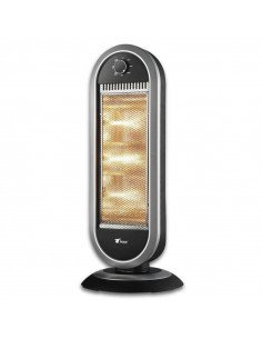 Estufa halógena, 3 ajustes de temperatura, sistema de...