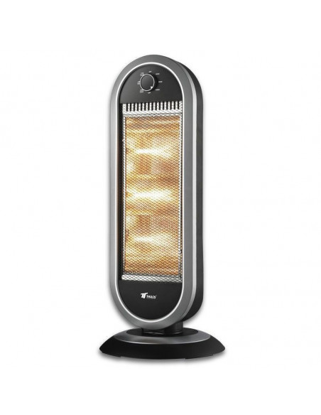 Estufa halógena, 3 ajustes de temperatura, sistema de seguridad anti-vuelco. THULOS TH-EH1201