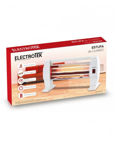 Estufa de cuarzo, 3 modos de temperatura. ELECTROTEK ET-QH13