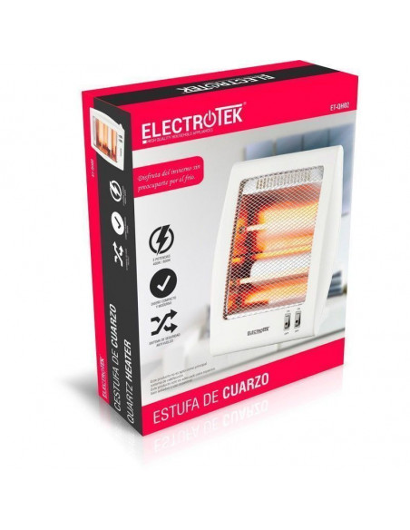 Estufa de cuarzo, 2 niveles de temperatura. ELECTROTEK ET-QH02