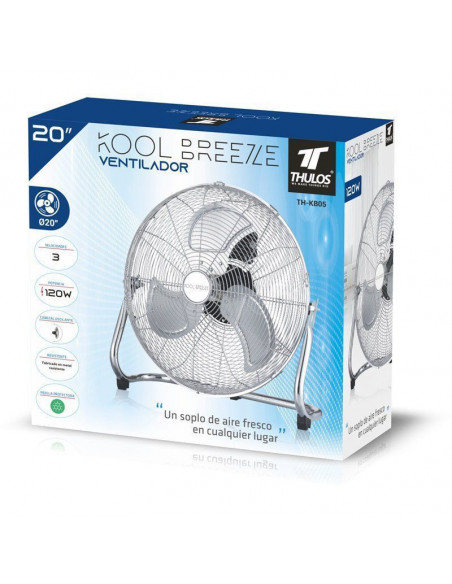 VENTILADOR DE SUELO DE 20″, HECHO DE METAL DURADERO, 120W TH-KB05