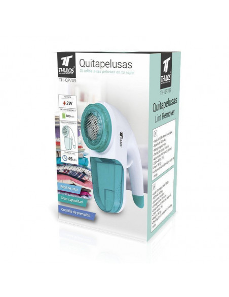 QUITAPELUSAS RECARGABLE CON MANGO ERGONOMICO THULOS TH-QP709