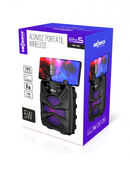 Altavoz Portátil Pequeño W Wireless con alcance de 10m TWS GR-56 GO-ROCK