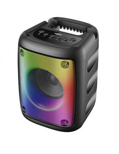 Pequeño Altavoz Portátil Wireless 10W con luces led, alcance de 10m y carga usb GO-ROCK GR-59