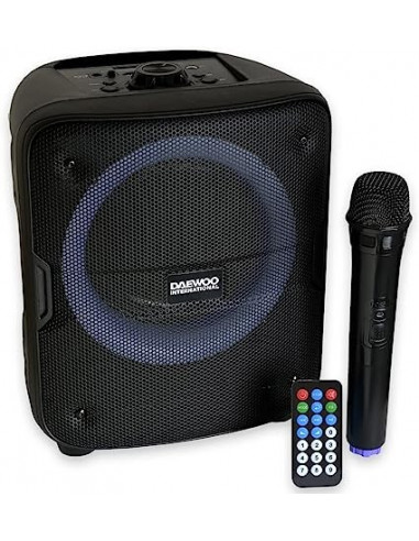 ALTAVOZ PARTY KARAOKE CON LUCES LED 30W DAEWOO DSK-388