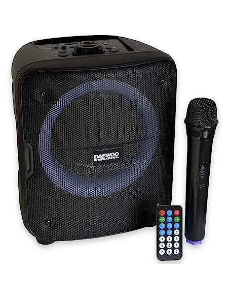 ALTAVOZ PARTY KARAOKE CON LUCES LED 30W DAEWOO DSK-388