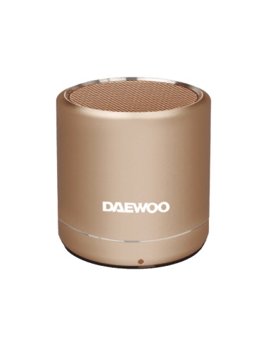 ALTAVOZ PORTÁTIL BLUETOOTH COMPATIBLE CON TWS DAEWOO DBT-212 (1 UNIDAD COLOR DORADO)