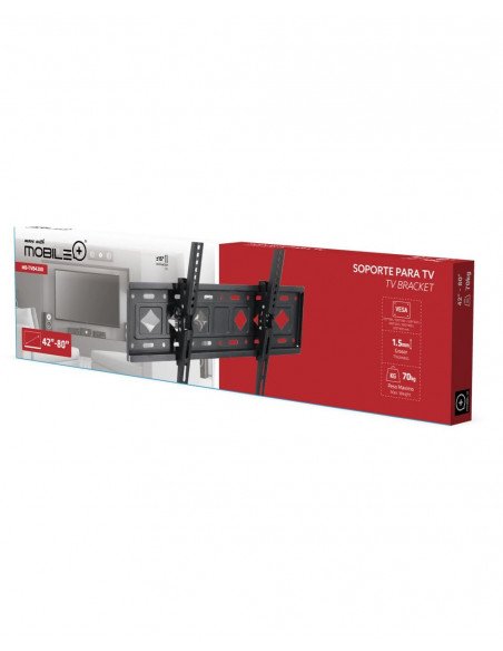 SOPORTE TV 42”-80” CON 1.5MM DE GROSOR MOBILE+ MB-TVB4280