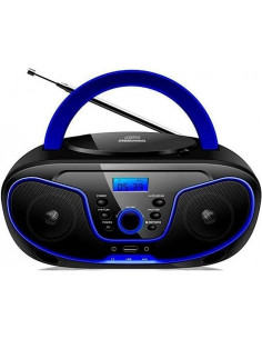 RADIO CD MP3 CON USB + CONECCIONES AURICULARES DBU-62BL...
