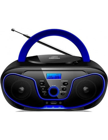 RADIO CD MP3 CON USB + CONECCIONES AURICULARES DBU-62BL DAEWOO