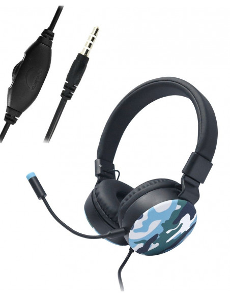 Auriculares Cascos Gaming con Micrófono, Sonido HD Sorround MB-HP34 MOBILE+