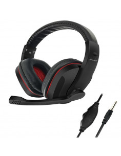 Auriculares Cascos Gaming con Micrófono, ajuste de...
