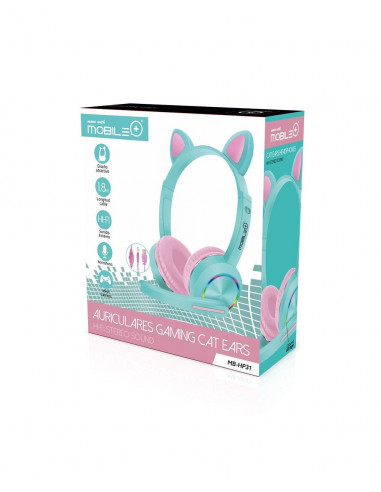 Auriculares Cascos Gaming Oreja Gato,...