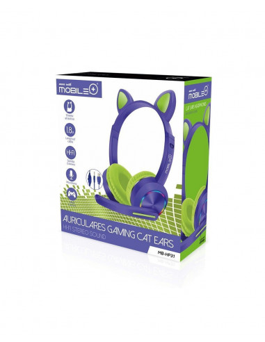 Auriculares Cascos Gaming Oreja Gato,...
