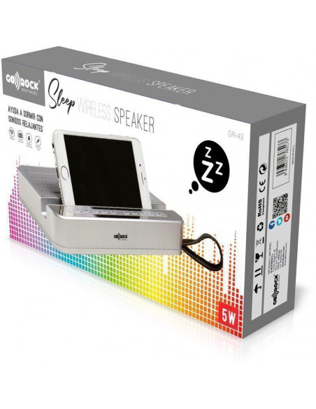 ALTAVOZ PORTÁTIL BLUETOOTH CON SOPORTE MÓVIL Y BATERIA DE 1200MAH 5W GR-43