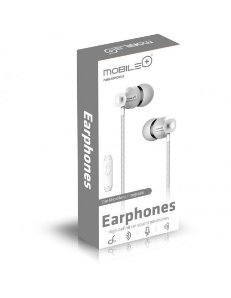 AURICULARES CON MICRÓFONO INCORPORADO CABLE 1.2M Y CONECTOR DE 3.5MM MB-EP003