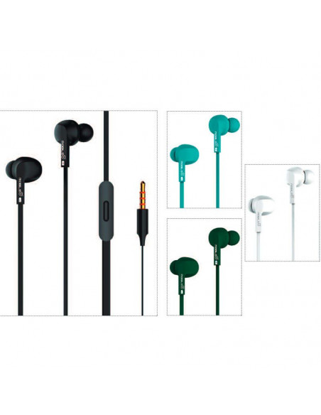 AURICULARES CON MICRÓFONO INCORPORADO CABLE 1.2M Y CONECTOR 3.5MM MB-EP001