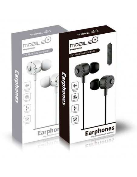AURICULARES CON MICRÓFONO INCORPORADO CABLE 1.2M CONECTOR 3.5MM MB-EP002