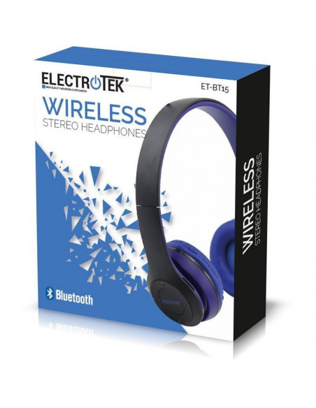 AURICULARES,CASCOS BLUETOOTH V5.0, BATERÍA DE 200MAH ET-BT15