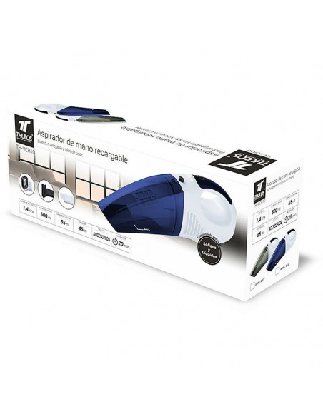 Aspirador de mano recargable 45W con filtro lavable THULOS TH-VCR10
