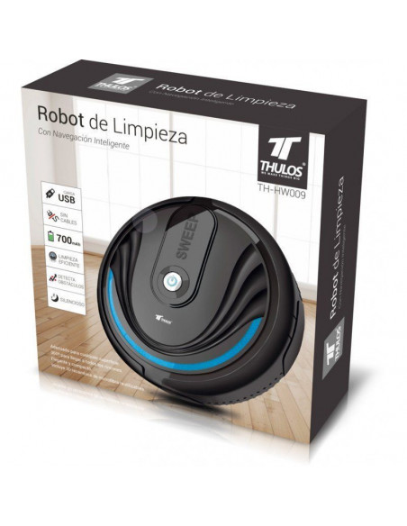 ROBOT DE LIMPIEZA CON NAVEGACIÓN INTELIGENTE CON 4 BATERIAS RECARGABLES TH-HW009