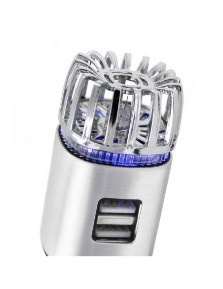 PURIFICADOR DE AIRE PARA COCHE CON 2 PUERTOS USB DE CARGA MOBILE+ MB-OZG007