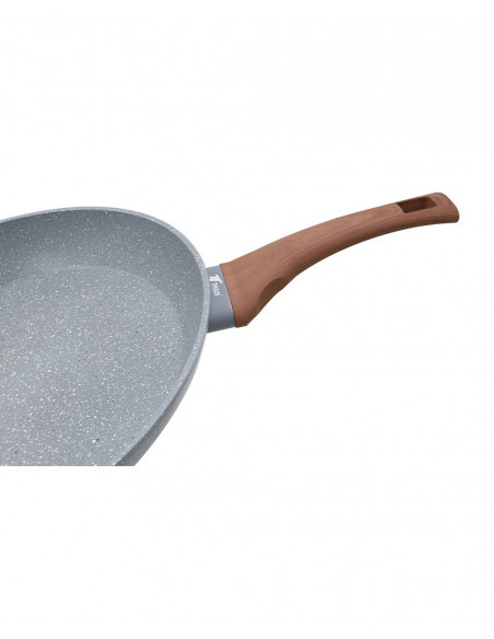 Sartén serie MARBEL MANGO MADERA, HECHO DE ALUMINIO EN tamaños de 20-30cm CON TH-FRPM (30CM)