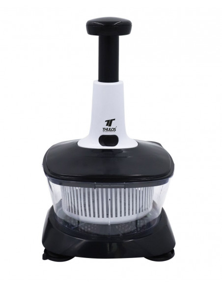 PROCESADOR DE ALIMENTOS MANUAL 5 EN 1, CON HOJAS DE ACERO INOXIDABLE THULOS TH-KA042