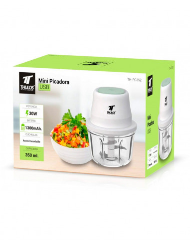 MINI PICADORA ELÉCTRICA USB CON...