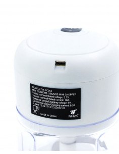 MINI PICADOR ELÉCTRICA USB, CON CUCHILLAS DE ACERO... 2