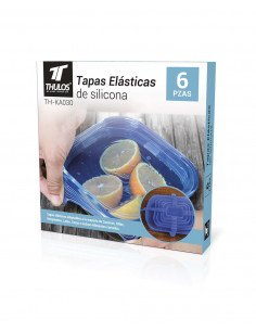 6 TAPAS RESISTENTES ELÁSTICAS DE SILICONA(NO TOXICA),... 2