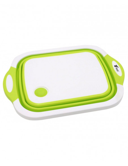 Tabla de cortar, cesta y escurridor 3 en 1 con tapón de lavavajillas  THULOS TH-KA033